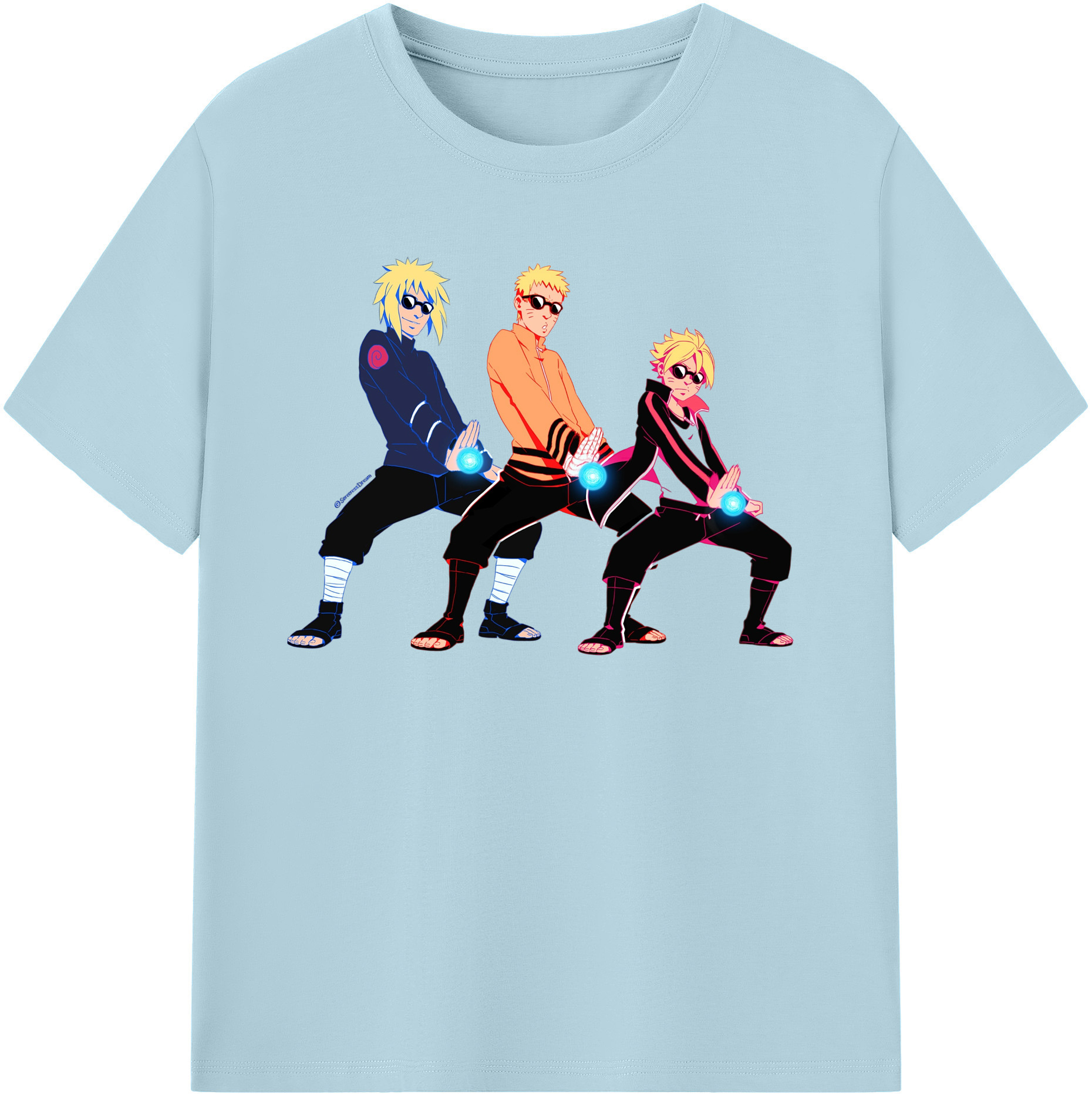（画像用） NARUTO -ナルト- うずまき ナルト Uzumaki Naruto 綿100％半袖Tシャツ（フロントプリント）